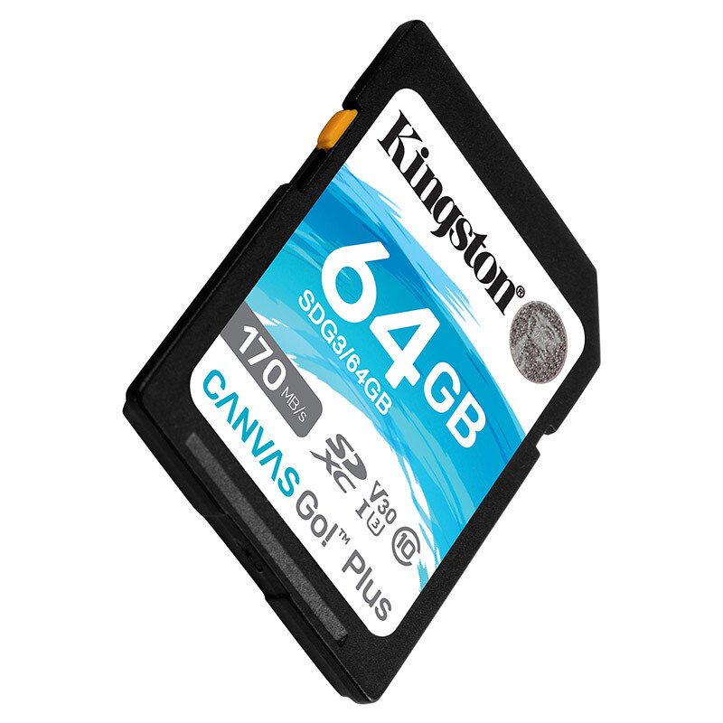 金士顿(Kingston)64GB U3 V30内存卡 SD存储卡 读速200MB/s 高速版 4K超高清视频 终身保固高清大图