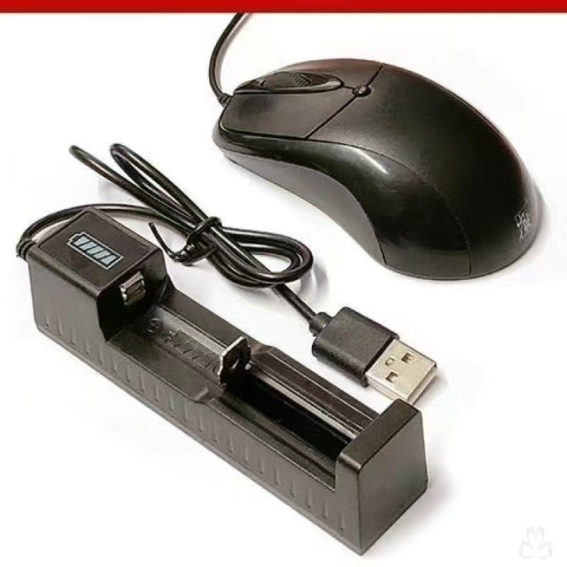 单槽充电器18650可充电锂电池大容量37v42v充电器强光手电收音机头灯