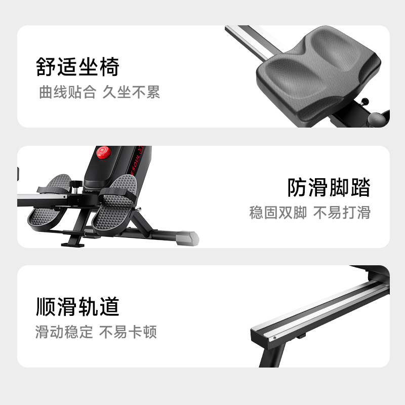 野小兽(YESOUL) 智能磁控划船机强磁控阻训练全身健身器材室内有氧运动健身器械 R1高清大图