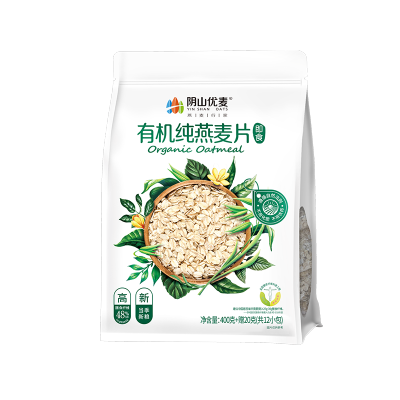 阴山优麦有机纯燕麦片400克+赠20克（袋装）