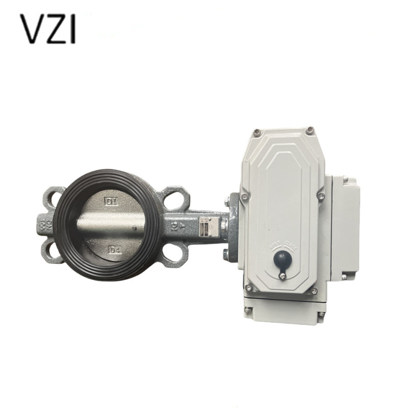 vzi 电动对夹蝶阀 D971X-16 DN80 个高清大图