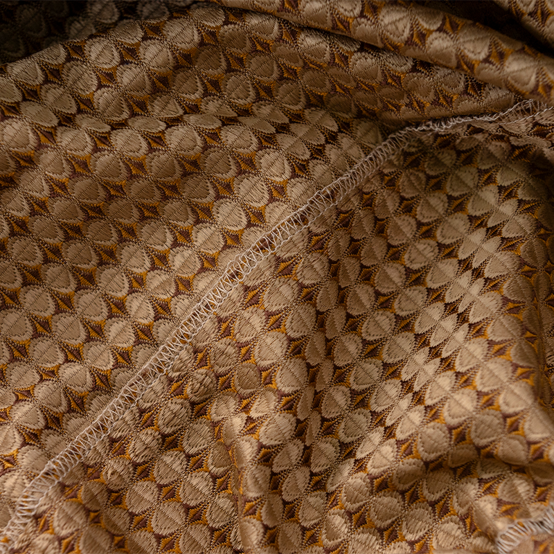 采馨 定制客车靠背套 色织提定制花阻燃布 定制 个高清大图