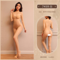 霏慕 性感透视火辣开裆连身袜7410 均码 7410肤【单件开裆连身袜】