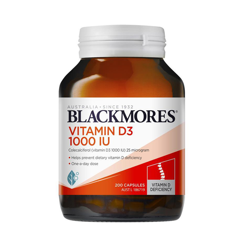澳佳宝(BLACKMORES)维生素D 1000iu 200粒/瓶