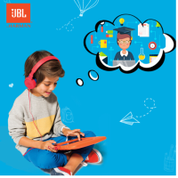 JBL JR300 头戴式学生有线耳机 学习耳机 网课在线教育耳机 低分贝儿童耳机通用苹果小米华为 红色