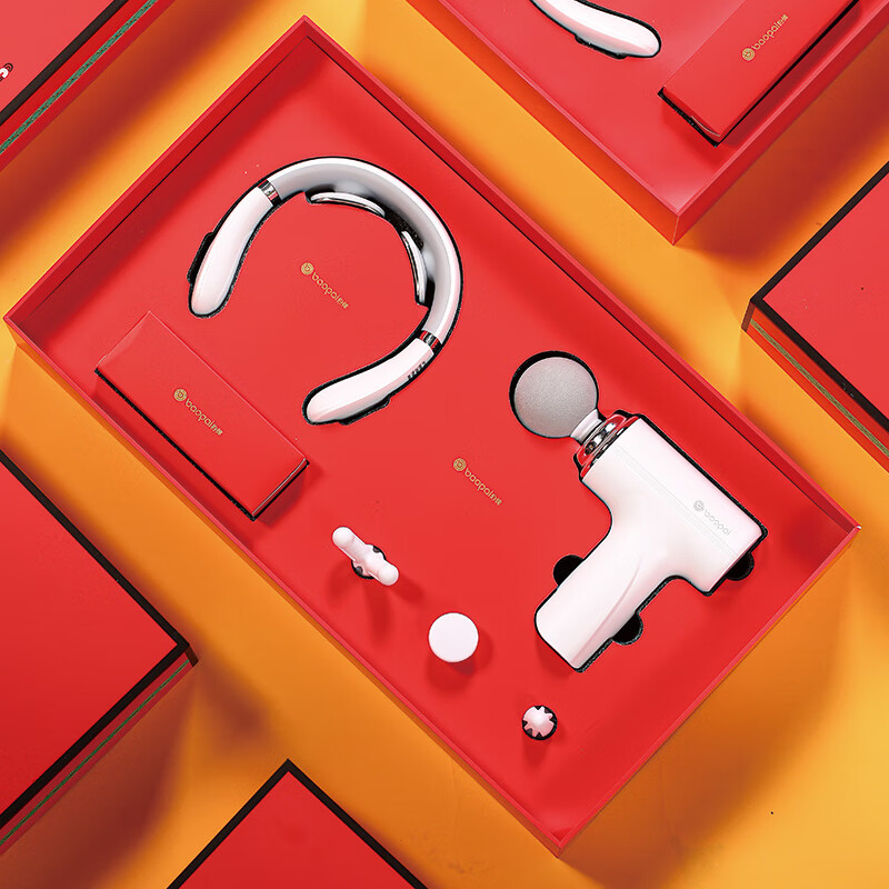 豹牌 舒享健康套装 颈椎按摩仪*1+智能筋膜枪*1 BP-T62