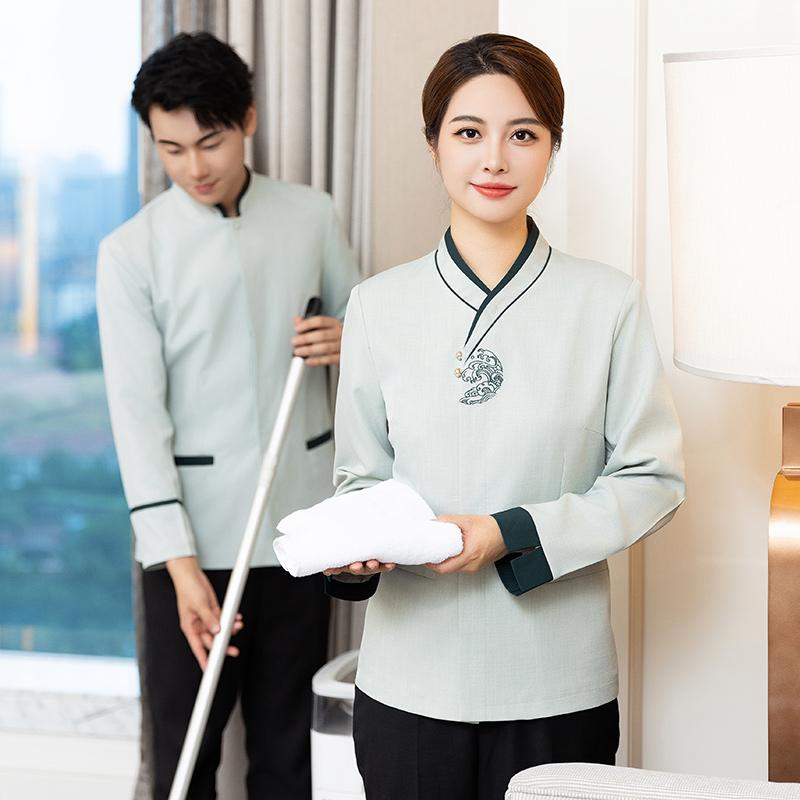 天鸣 长袖5133款保洁服 工作服 L-6XL 套高清大图