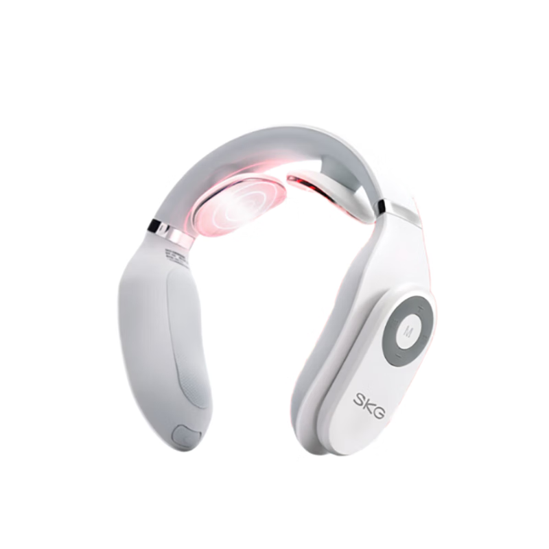 SKG 颈椎按摩器 护颈部肩颈脖子三档恒温热敷电脉冲按摩仪便携 4098蓝牙款