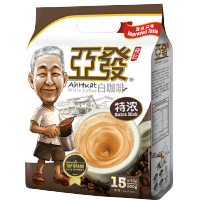 马来西亚进口咖啡ahhuat 亚发白咖啡特浓袋装 三合一速溶咖啡15条装 即溶咖啡冲饮