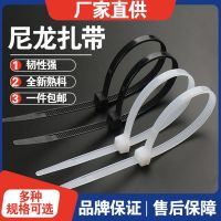 国标 A5*400mm扎带 实宽4.8mm力扣塑料尼龙扎带捆绑绳束理线封扣带白色 250根 (两千根起发)