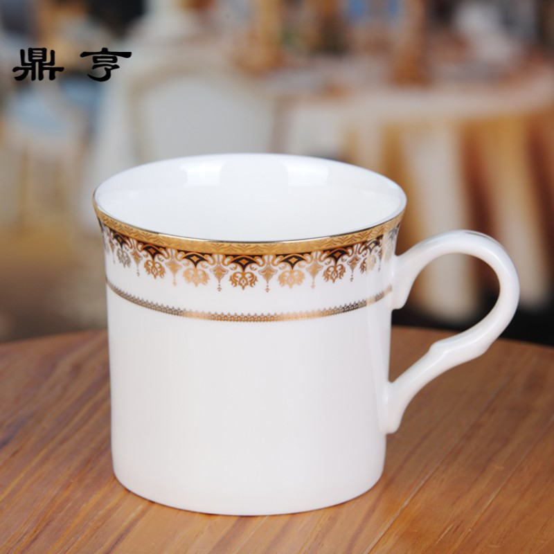 鼎亨陶瓷杯子大容量时尚马克杯咖啡牛奶杯创意茶杯情侣水杯