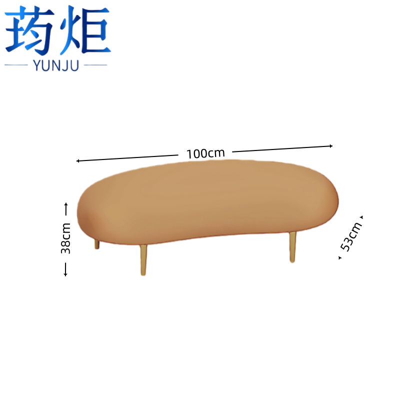 荺炬沙发凳 弧形 个