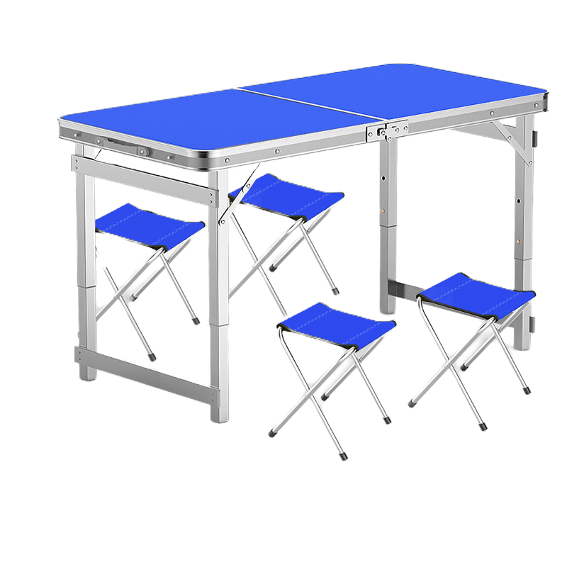 易企采 折叠桌户外夜市摆摊地推便携式折叠桌子简易家用小桌子折叠餐桌椅