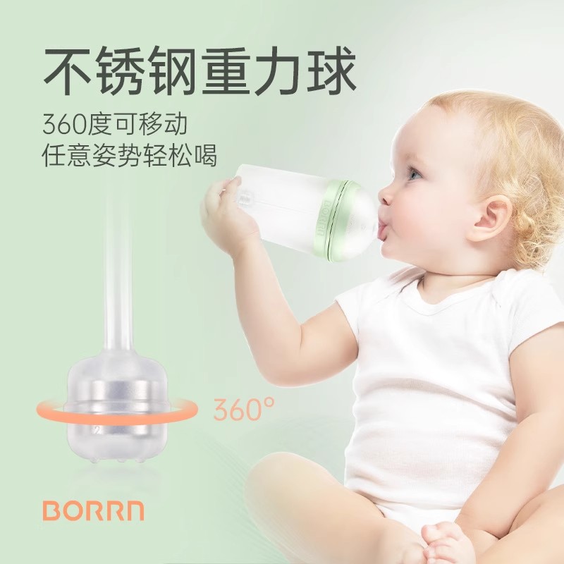 原装进口硅胶奶嘴(L号有骨珊瑚橙适合6个月以上)新生儿宽口径一体式奶嘴仿母乳防胀气高清大图