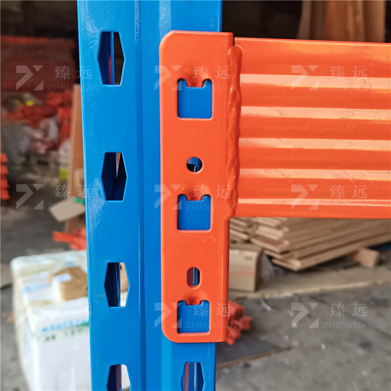 臻远 ZY4121559 重型货架置物架四层主架 蓝+橘红 1500*600*2000mm 800kg高清大图