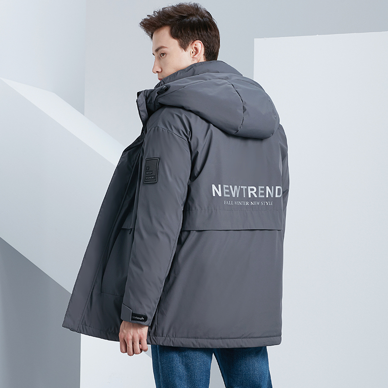 雅鹿冬季特卖羽绒服男士冬季2019新款加厚冬装潮牌短款工装外套男