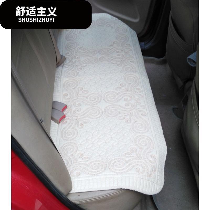 全棉绣花汽车坐垫 无靠背座垫 四季通用布艺车垫三件套