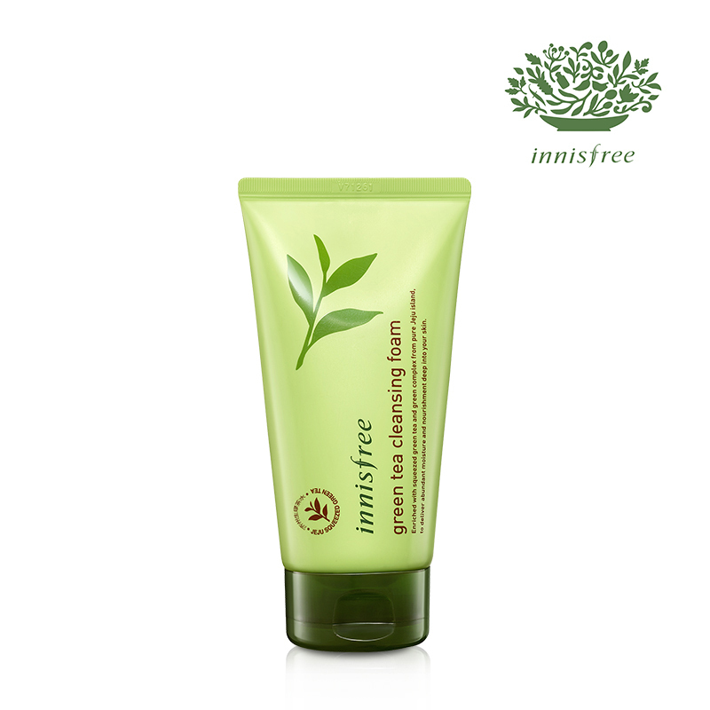 innisfree 悦诗风吟绿茶保湿洗面奶洁面膏乳150ml 清洁肌肤 补水保湿 抗氧化 韩国原装进口