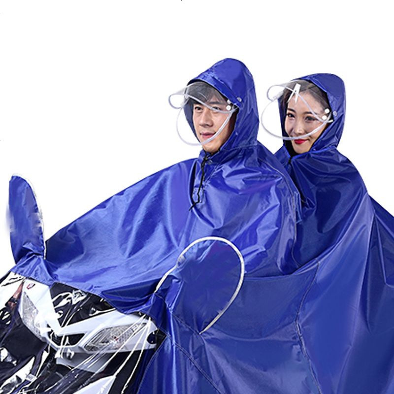 雨衣电动车摩托车骑行遮脚雨披电瓶车成人加大加厚单人双人男女士_260