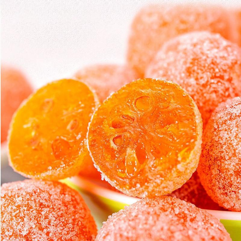 湛航正宗新疆天山雪桔老人爱吃蜜饯金桔干清凉去火泡水清凉零食视频