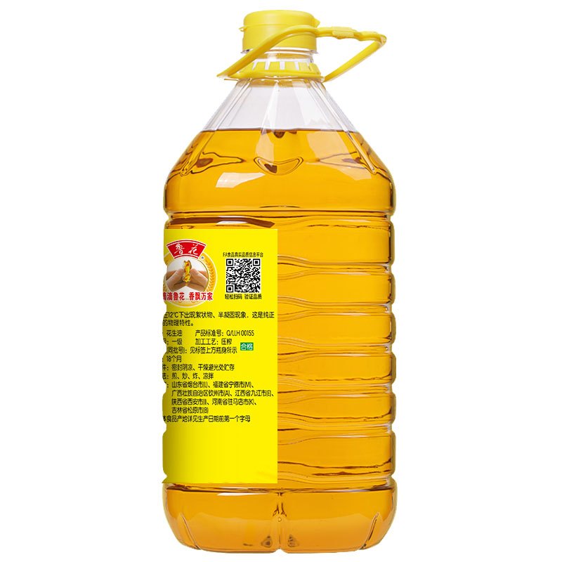 鲁花5S压榨一级花生油5L