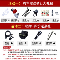 山地越野自行车男女式前后变速减震碟刹一体轮青少年学生公路单车山地自行车便携轻巧男孩女孩脚踏车单车