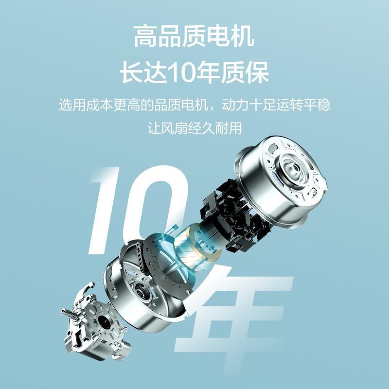 美的(Midea)电风扇FGAU30D家用台式摇头强力大风小型轻音电扇节能宿舍卧室台扇高清大图