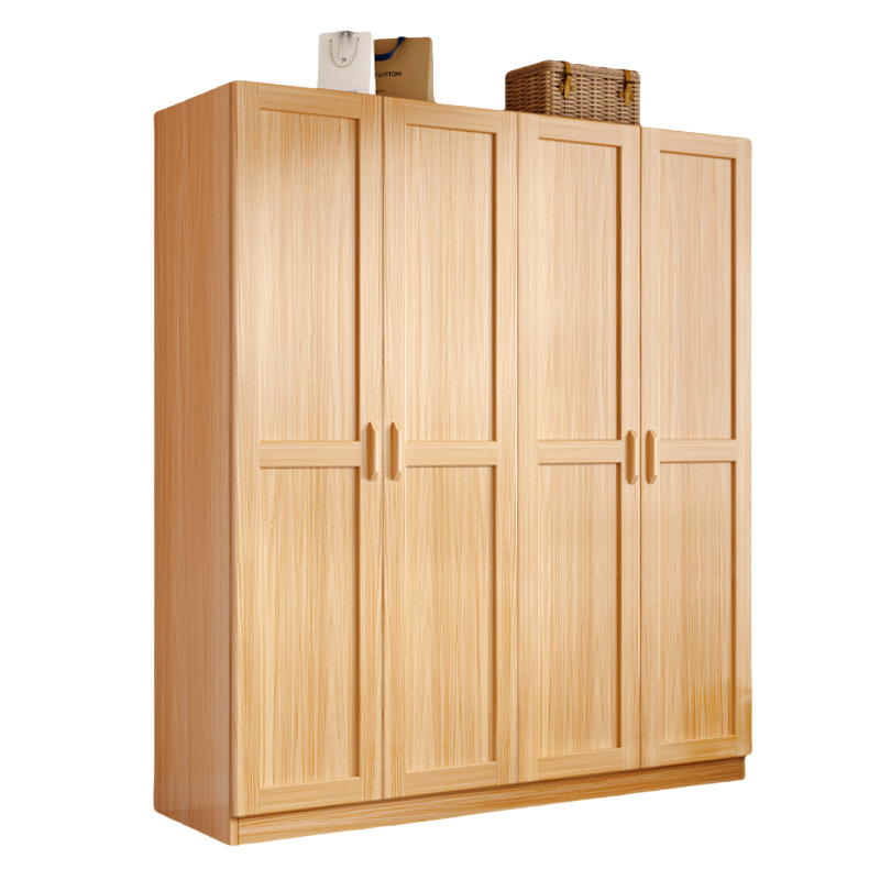 铭思达实木衣柜四门台高清大图