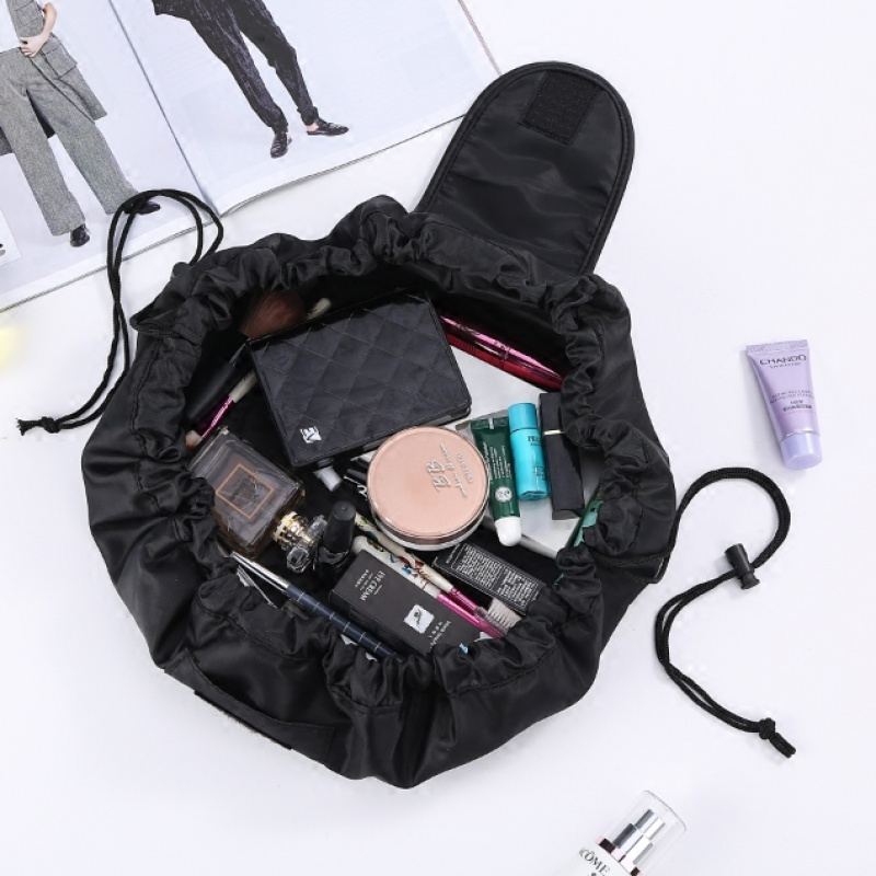 velyvely懒人化妆包便携抽绳旅行韩国大容量收纳包化妆袋洗漱包请先与