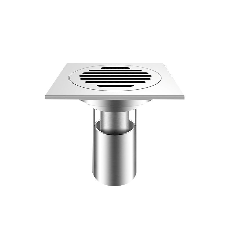 潜水艇地漏全铜防臭U型深水封防臭防臭卫生间下水道淋浴全铜防返水排水快高清大图