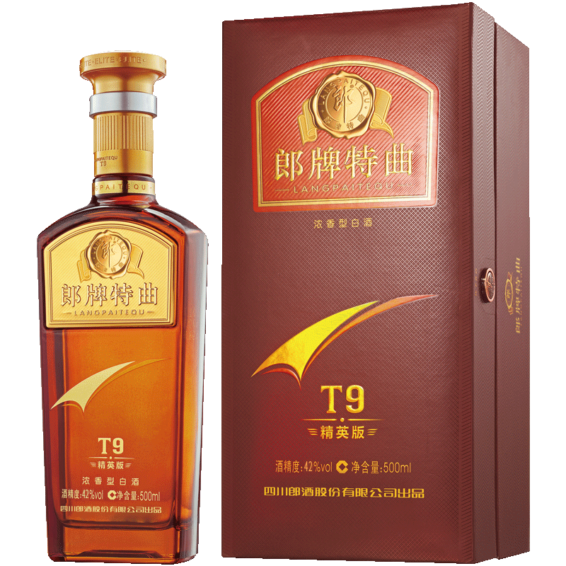 郎酒 郎牌特曲 t9 精英版 42度 500ml 单瓶装 浓香型白酒