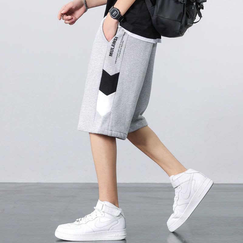 真维斯夏季新款盐系薄款休闲短裤男士潮流宽松透气沙滩裤五分中裤图片