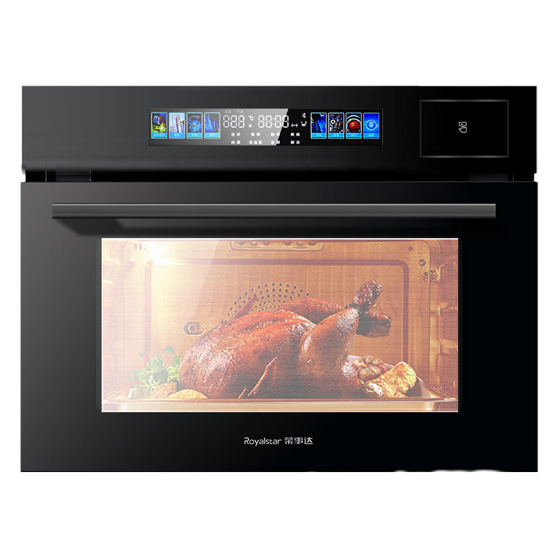 荣事达80L嵌入式蒸烤箱家用烘焙一体多功能大容量微蒸烤炸四合一体机2361