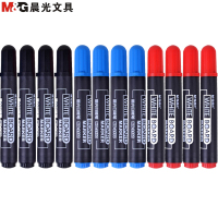 晨光(M&G)MG-2160可擦白板笔12支/盒 3盒装 易擦水性笔 办公大头 签字笔 写字笔 记号笔 笔类