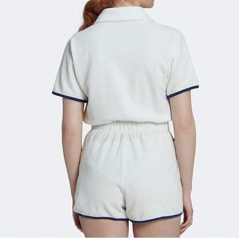 adidas/阿迪达斯运动女子短袖翻领连体衣 休闲套装 HT5937 D