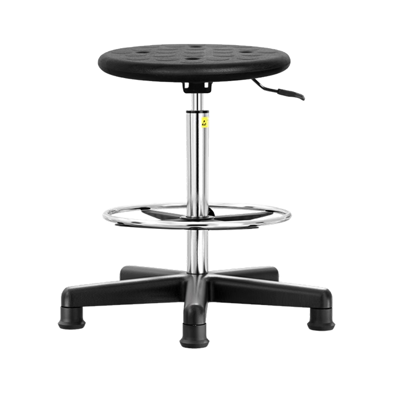 臻远ZY-7947防静电椅子车间流水线升降椅子 60-80CM尼龙黑脚杯