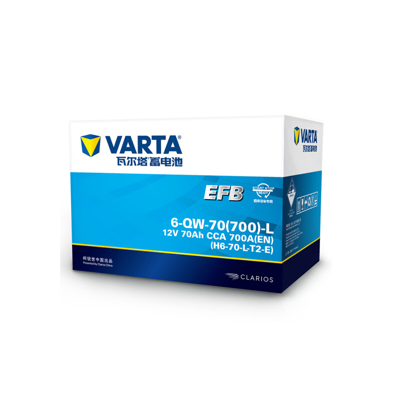 瓦尔塔(VARTA)EFB系列6-QW-70-L