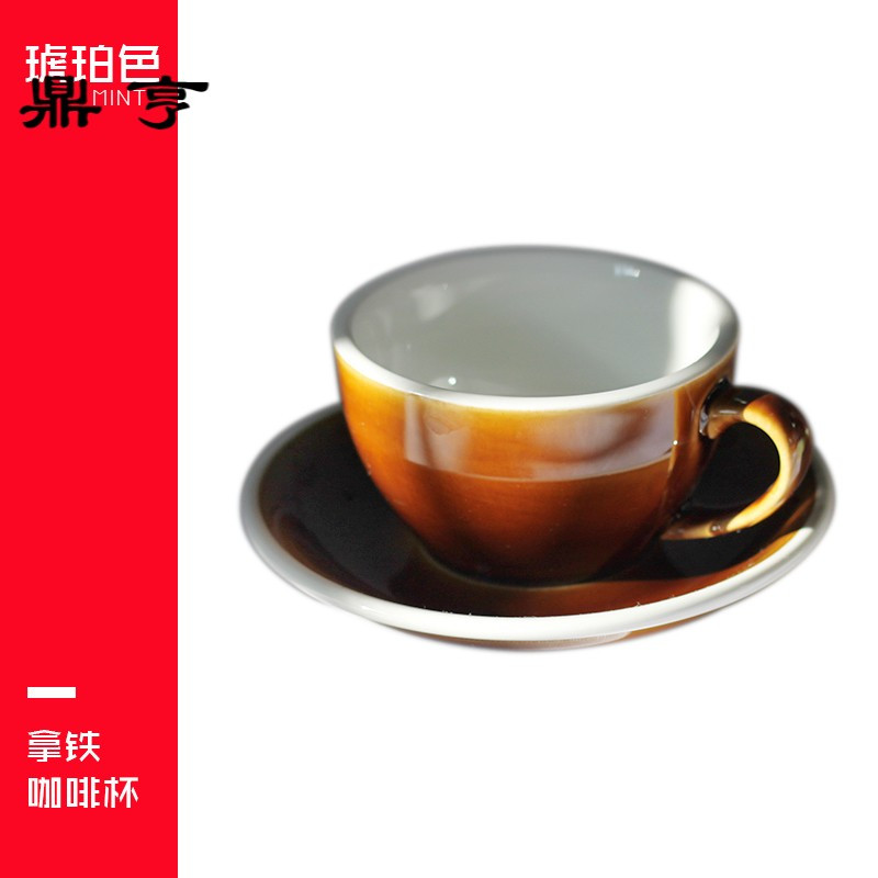鼎亨咖啡杯拉花杯套装咖啡店用拉花专用练习古典陶瓷咖啡杯杯碟套