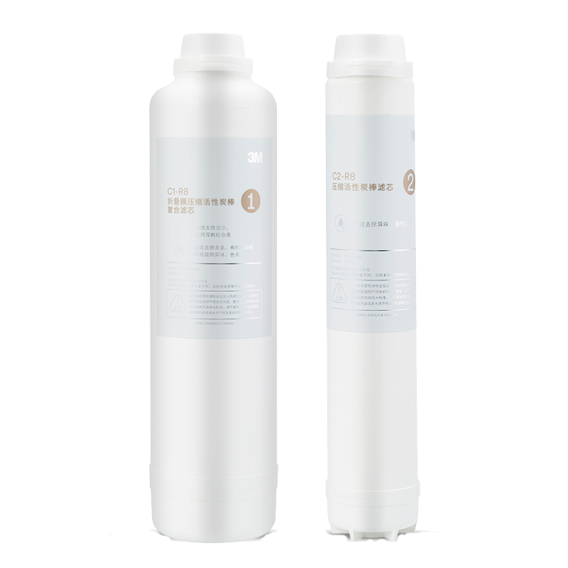 3M(3M)厨下式家用直饮净水器R8-39G纯水机净水机原装替换滤芯 c1+c2替换滤芯套装