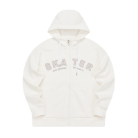 361°运动卫衣女新款连帽开襟卫衣宽松休闲上衣562419002A XL 羽白