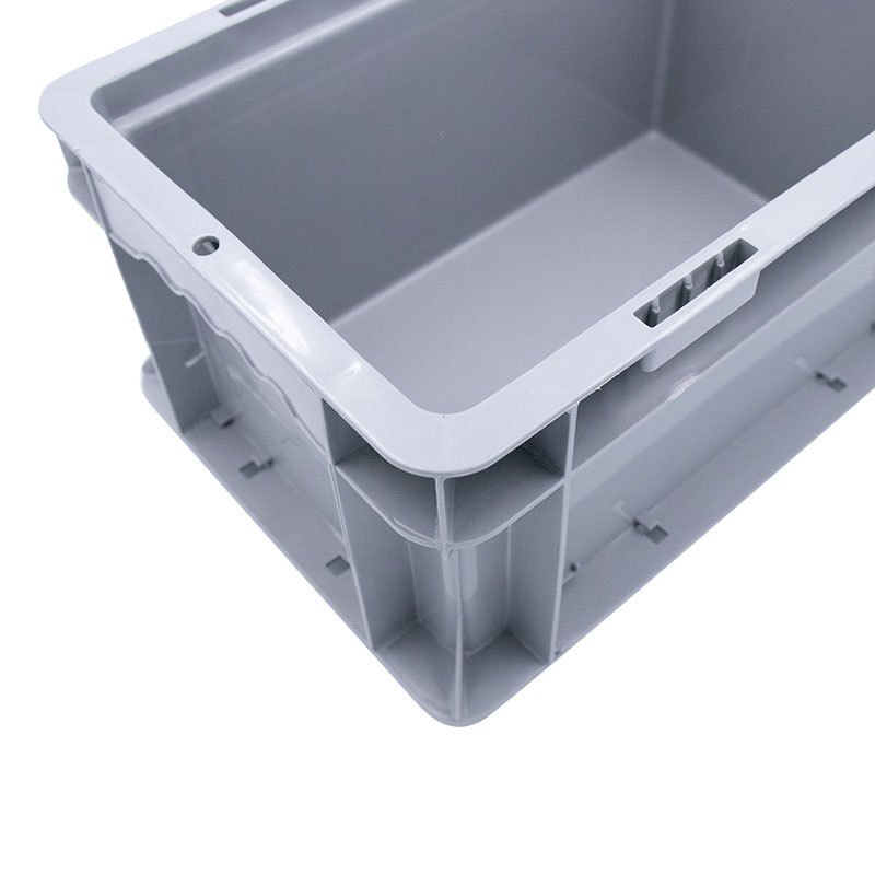 冰禹 SNll-124 塑料周转箱 塑料带盖运输物流箱 汽车配储物箱周转箱 收纳工具箱零件箱 A箱-无盖蓝色