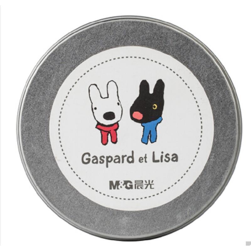 丨/晨光(M&G)长尾夹 金属燕尾夹15mm 卡斯波和丽莎 票夹 票据夹子 圆铁盒 QBS92870 3盒装