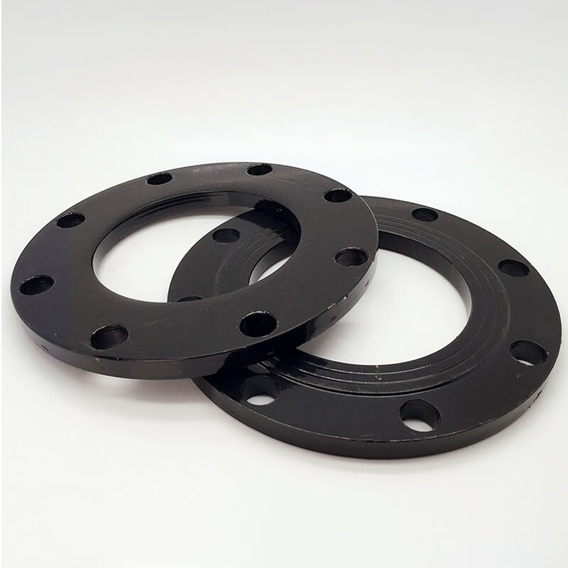 PE电熔法兰头 电熔法兰盘 110(法兰根+垫片+法兰)一套价高清大图