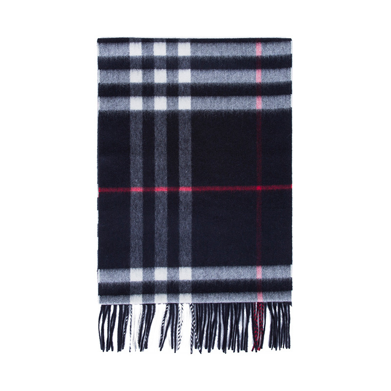 [20春夏新品]BURBERRY/博柏利 男女通用款格纹山羊绒围巾