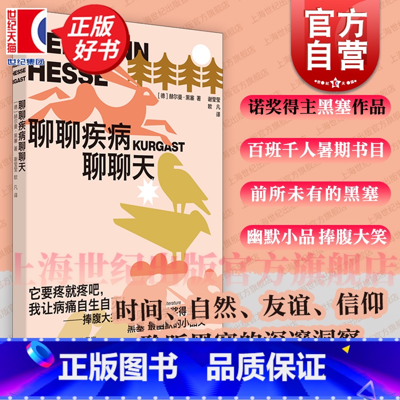 聊聊疾病聊聊天 [正版]聊聊疾病聊聊天 2024百班千人暑期书目赫尔曼黑塞名著世纪文景文学散文诺贝尔文学奖得主德国散文图高清大图