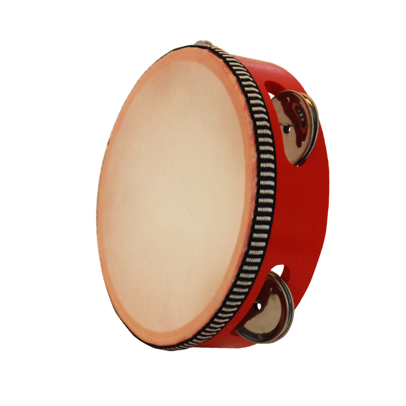 新疆儿童舞蹈专业打击乐器奥尔夫乐器小手鼓幼儿园早教手拍鼓 10寸原