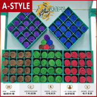苏宁放心购挂壁式毛巾架汽车店放加厚毛巾格子蜡柜盒理发店汽车精洗车店A-STYLE