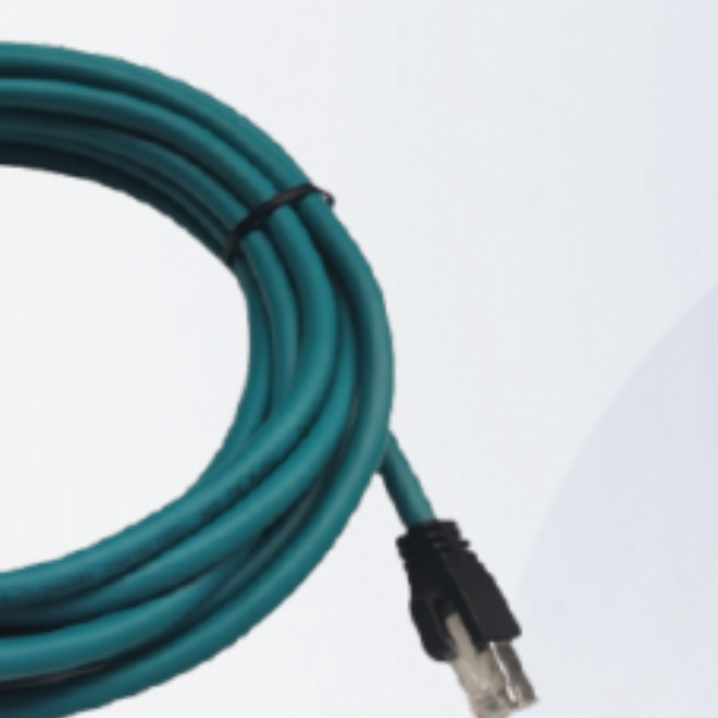 华睿科技 配套SS5000传感器标准外部网线暗绿色15M CABNET-M12A8-RJ45-15D 货期2周高清大图