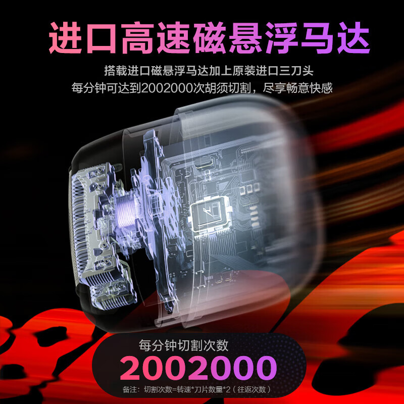 松下(Panasonic) “小方盒”剃须刀 ES-CM30-K高清大图