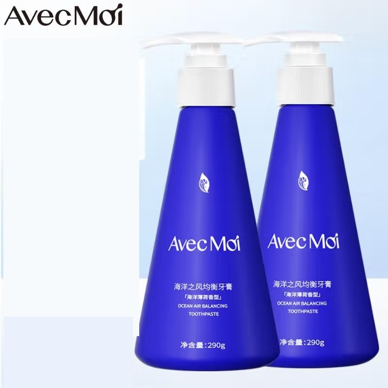 AVEC MOI海洋之风益生菌按压液体牙膏 290g*2瓶 FZ-039